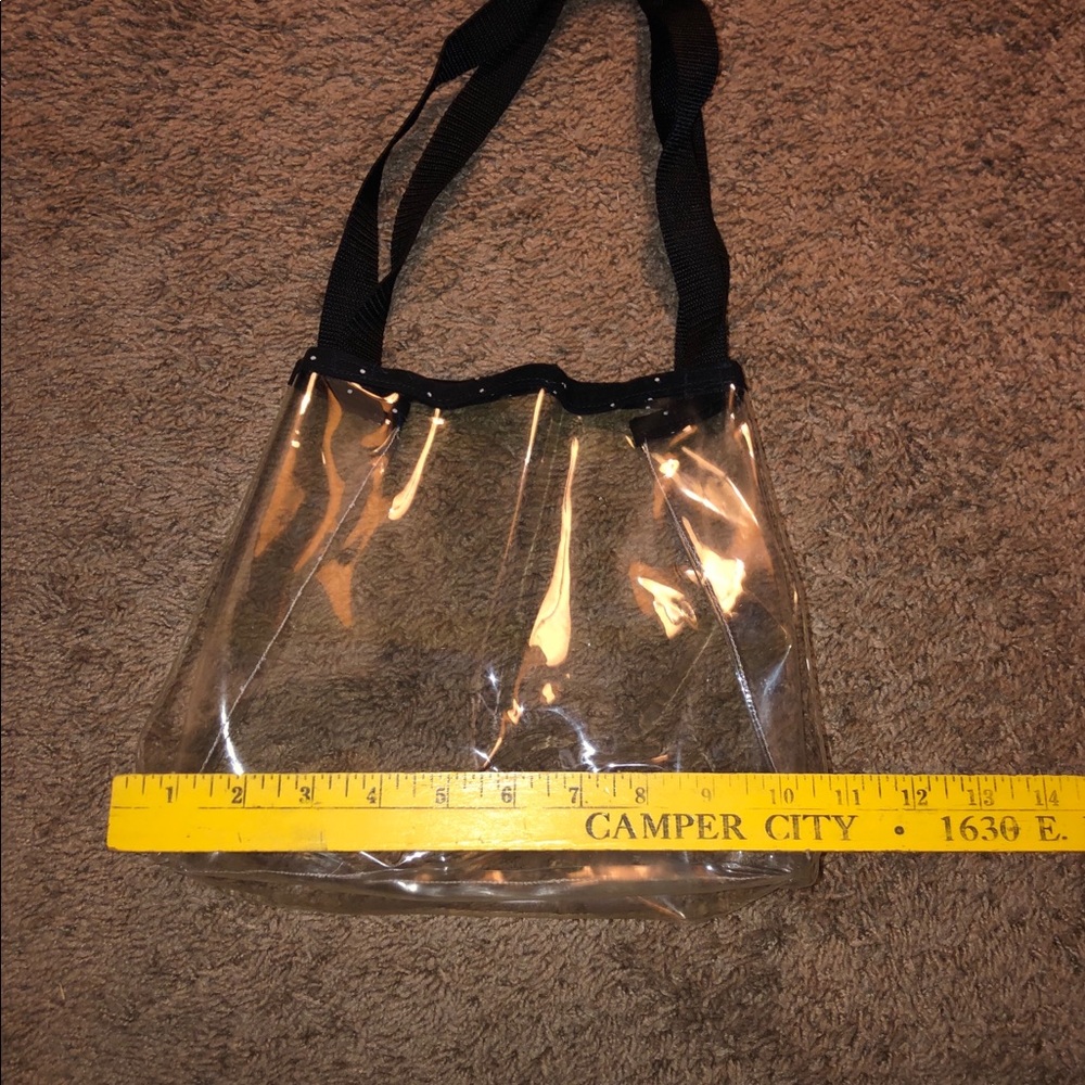 Clear Game Day Tote Bag with Black Straps